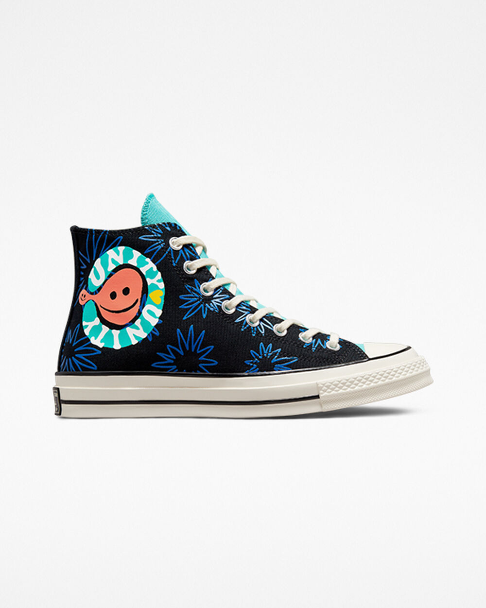 Zapatillas Converse Chuck 70 Hombre Negras Azules Turquesa Azul Real | Colombia-71039