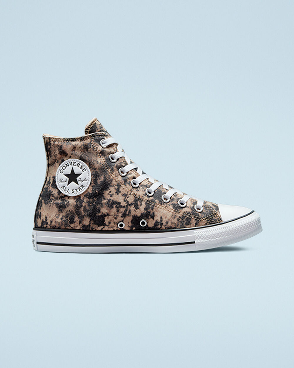 Zapatillas Converse Chuck Taylor All Star Mujer Negras Gris Blancas | Colombia-495139