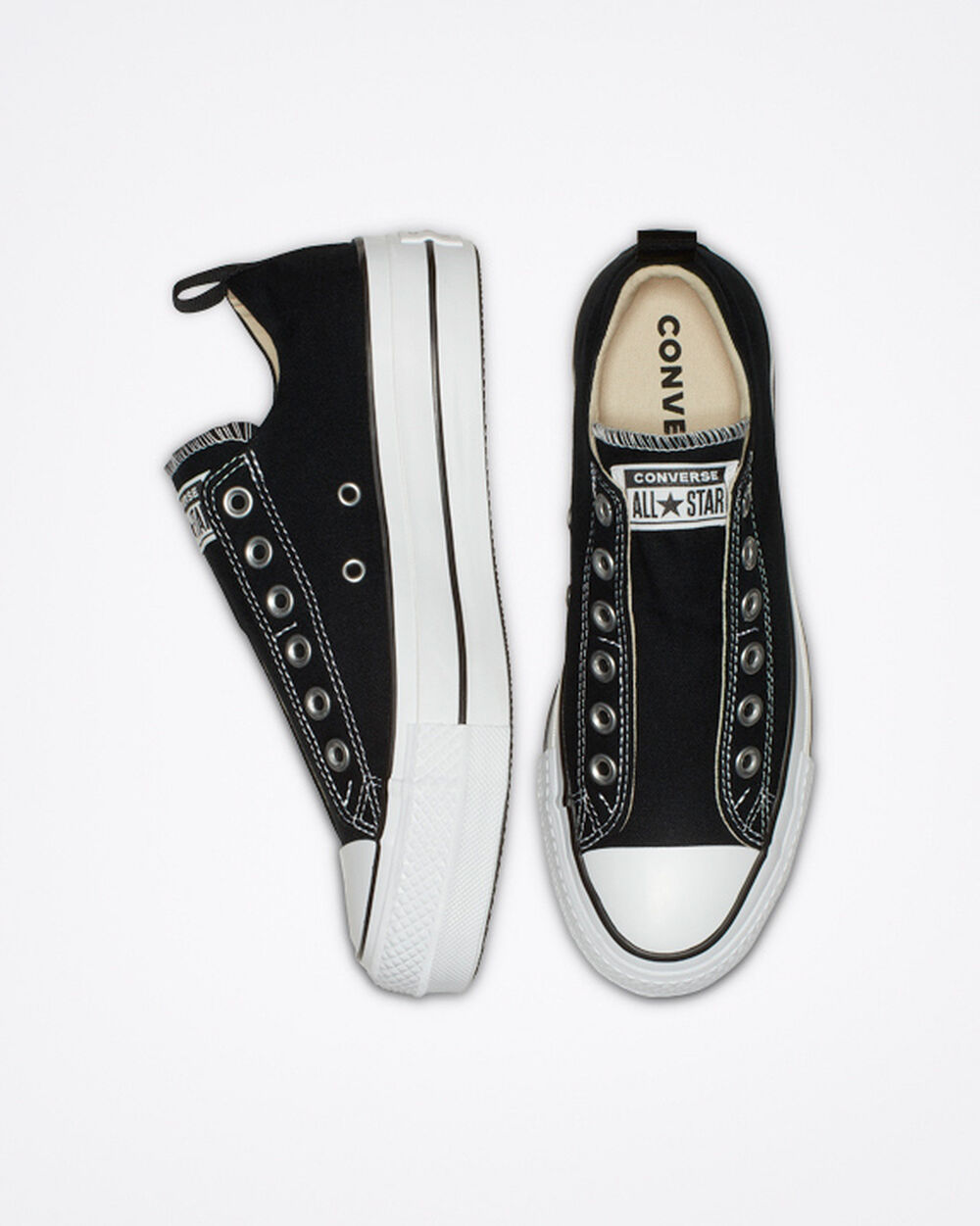 Zapatillas Converse Chuck Taylor All Star Mujer Negras Blancas Negras | Colombia-571029