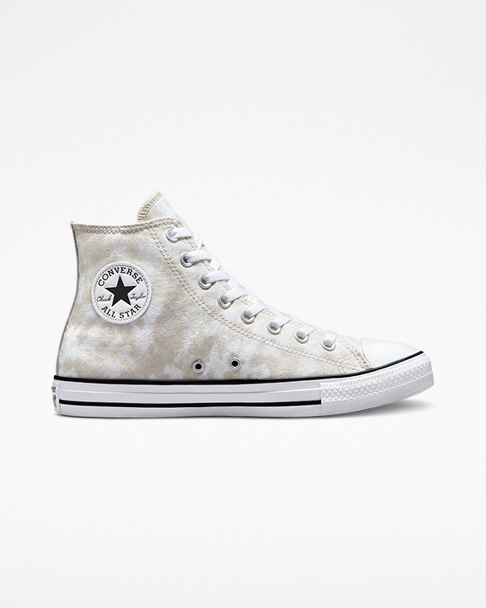 Zapatillas Converse Chuck Taylor All Star Mujer Beige Blancas Negras | Colombia-987249