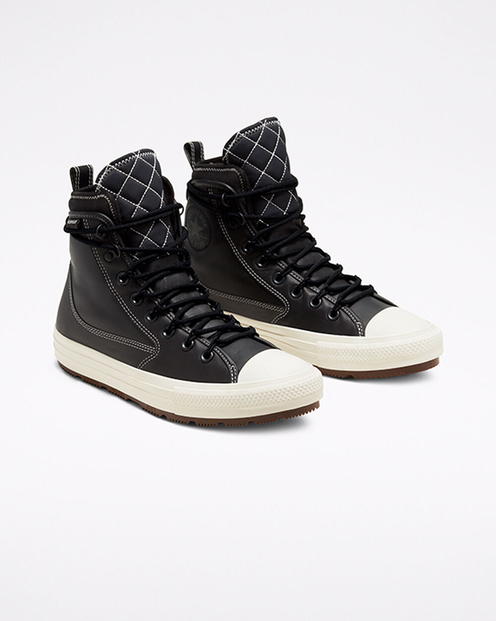 Botas Montaña Converse Chuck Taylor All Star Mujer Negras Blancas | Colombia-620399