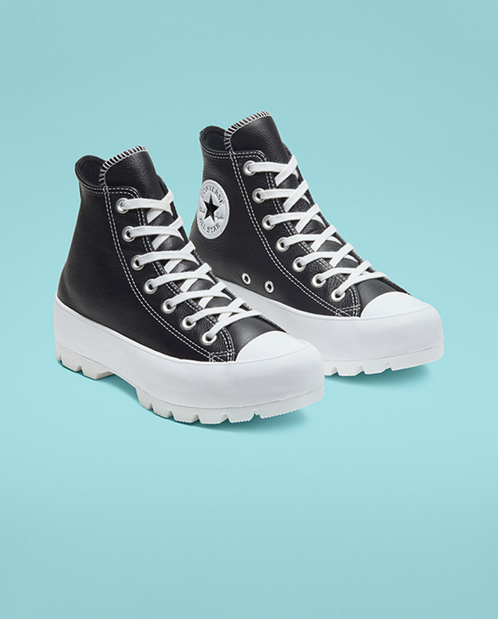 Botas de Invierno Converse Chuck Taylor All Star Mujer Negras Blancas | Colombia-107459