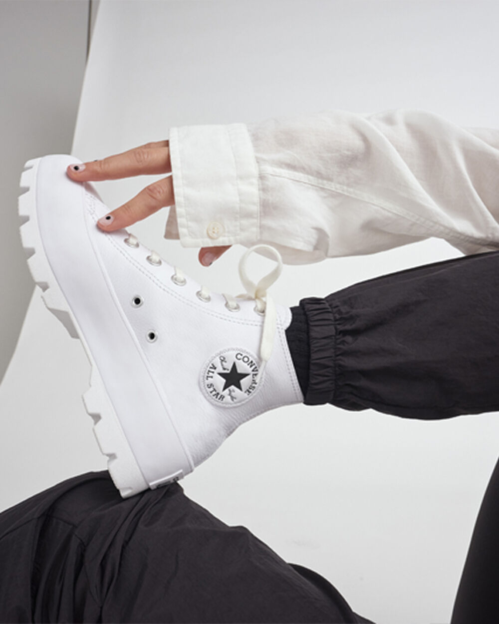 Botas de Invierno Converse Chuck Taylor All Star Mujer Blancas Negras Blancas | Colombia-691859