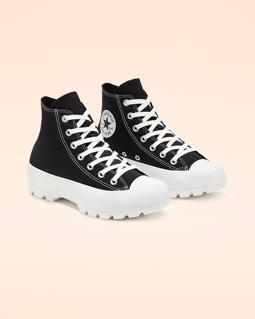 Botas de Invierno Converse Chuck Taylor All Star Lugged Mujer Negras Blancas Negras | Colombia-76599