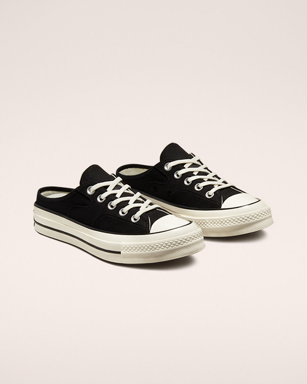 Mule Converse Chuck 70 Hombre Negras Blancas | Colombia-386749