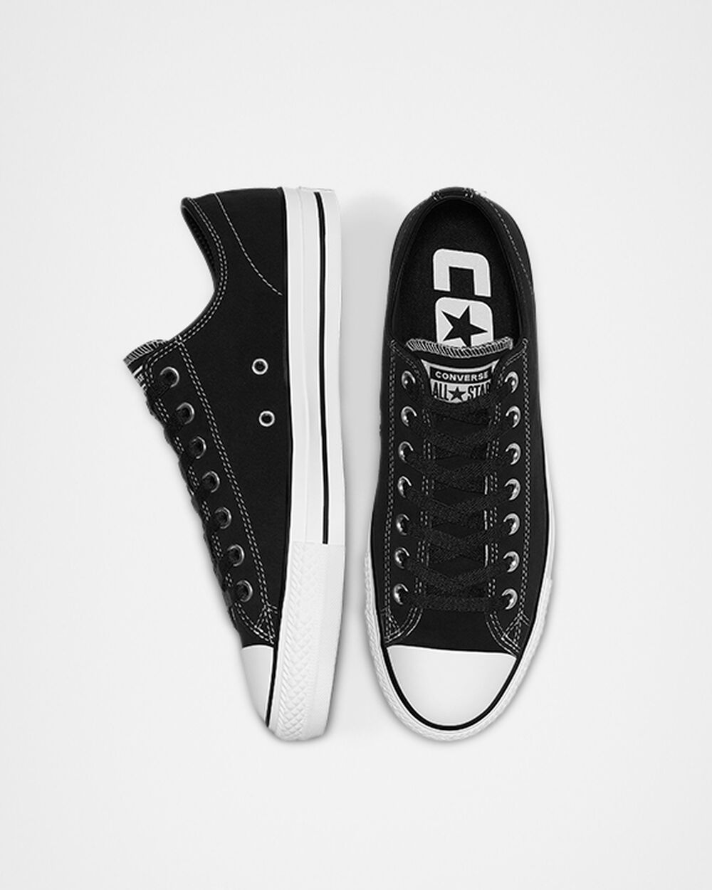 Zapatillas Converse CONS Chuck Taylor All Star Pro Hombre Negras Blancas | Colombia-821579