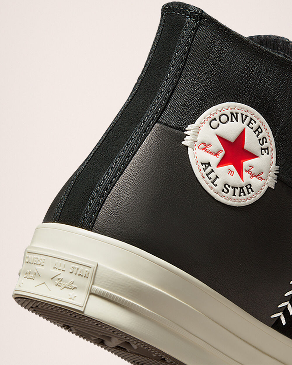 Zapatillas Converse Chuck 70 Hombre Negras Blancas Rojas | Colombia-147299