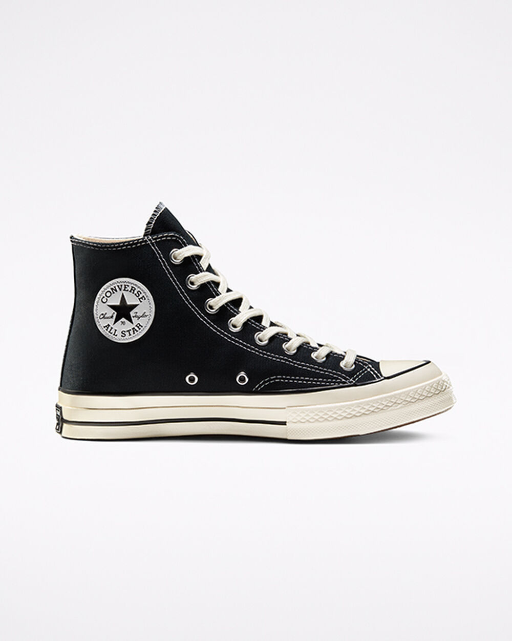 Zapatillas Converse Chuck 70 Mujer Negras Blancas | Colombia-935249