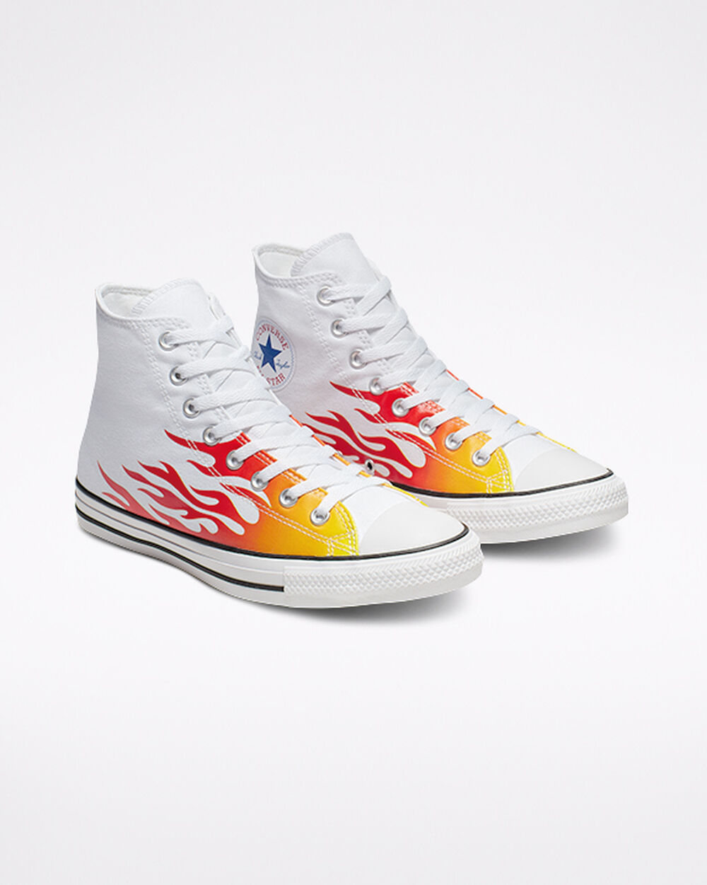 Zapatillas Converse Chuck Taylor All Star Hombre Blancas Rojas Amarillo | Colombia-021679