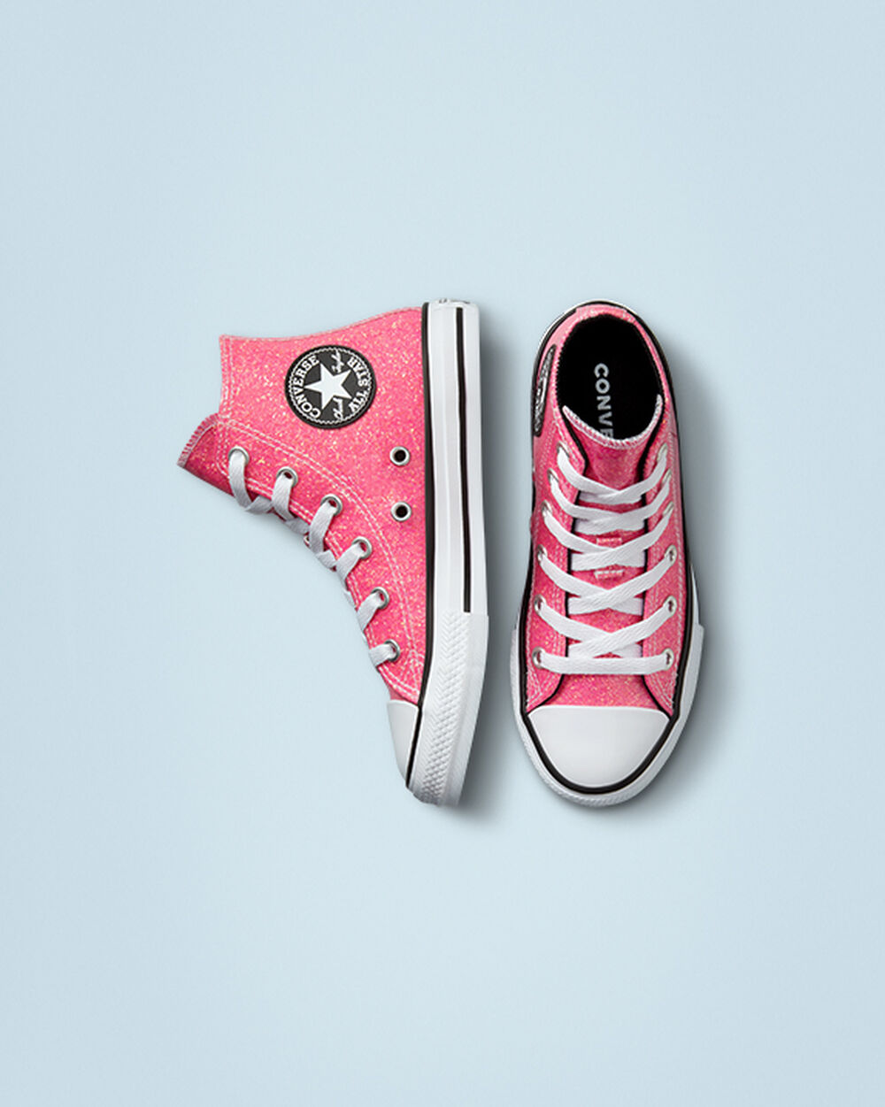 Zapatillas Converse Chuck Taylor All Star Niña Rosas Negras Blancas | Colombia-049139