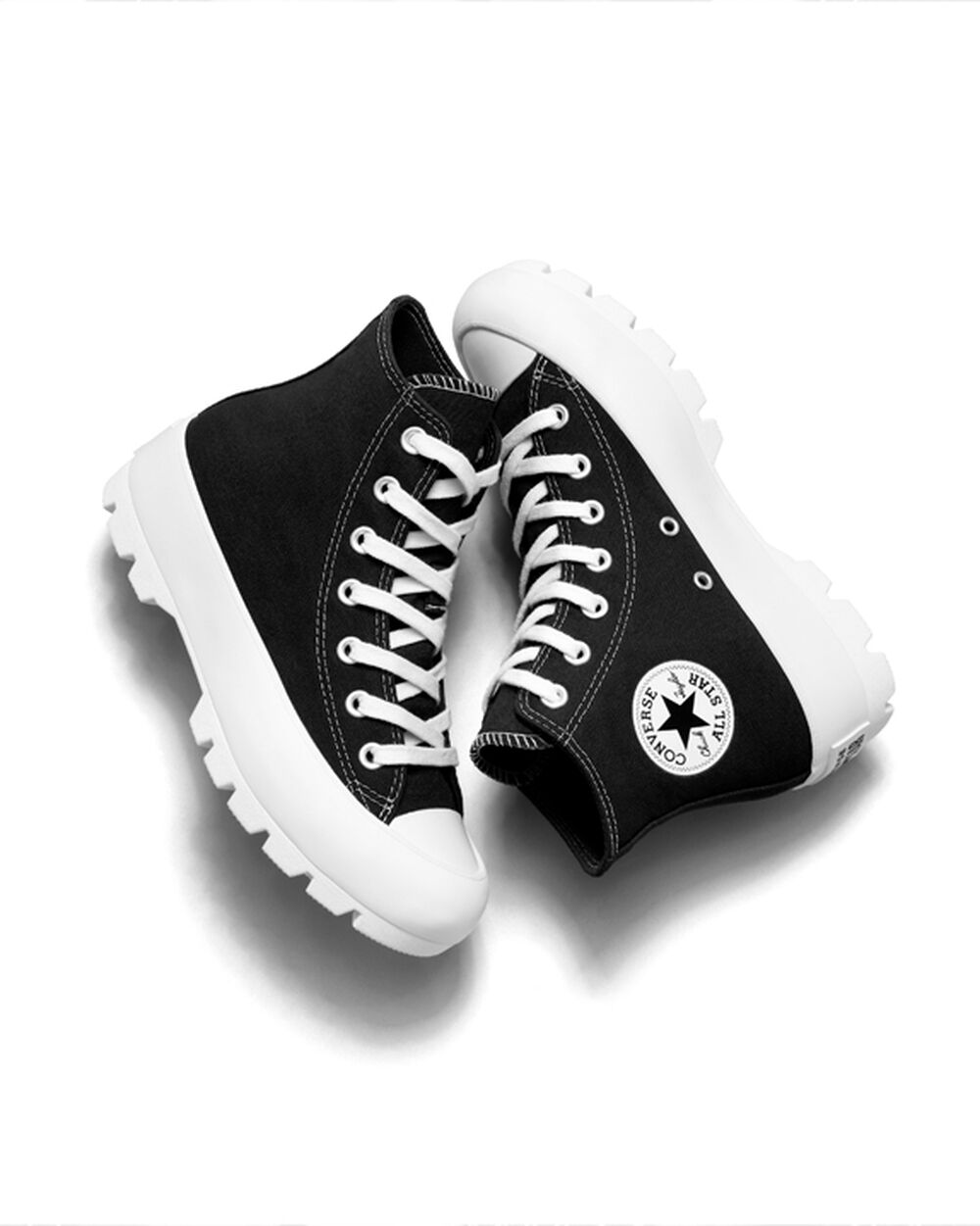 Zapatillas Converse Chuck Taylor All Star Lugged Mujer Negras Blancas Negras | Colombia-120649