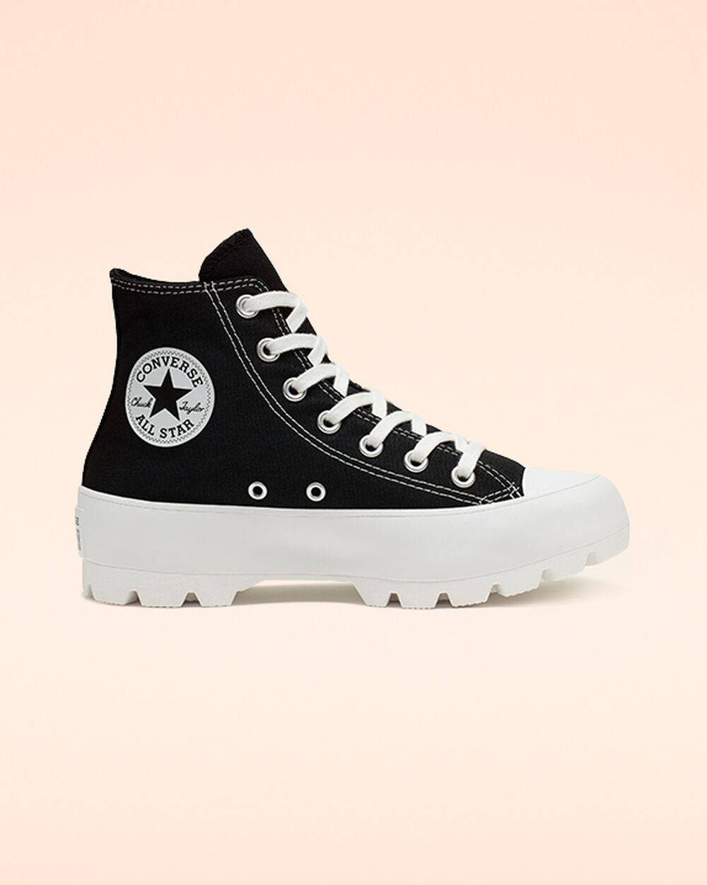 Zapatillas Converse Chuck Taylor All Star Lugged Mujer Negras Blancas Negras | Colombia-120649