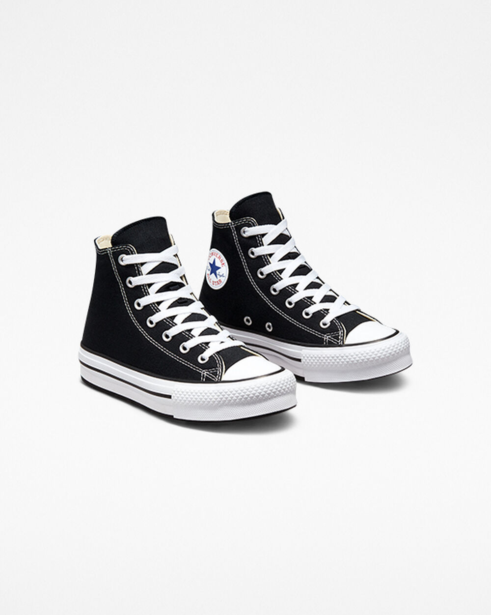 Zapatillas Converse Chuck Taylor All Star Niña Negras Blancas Negras | Colombia-165949