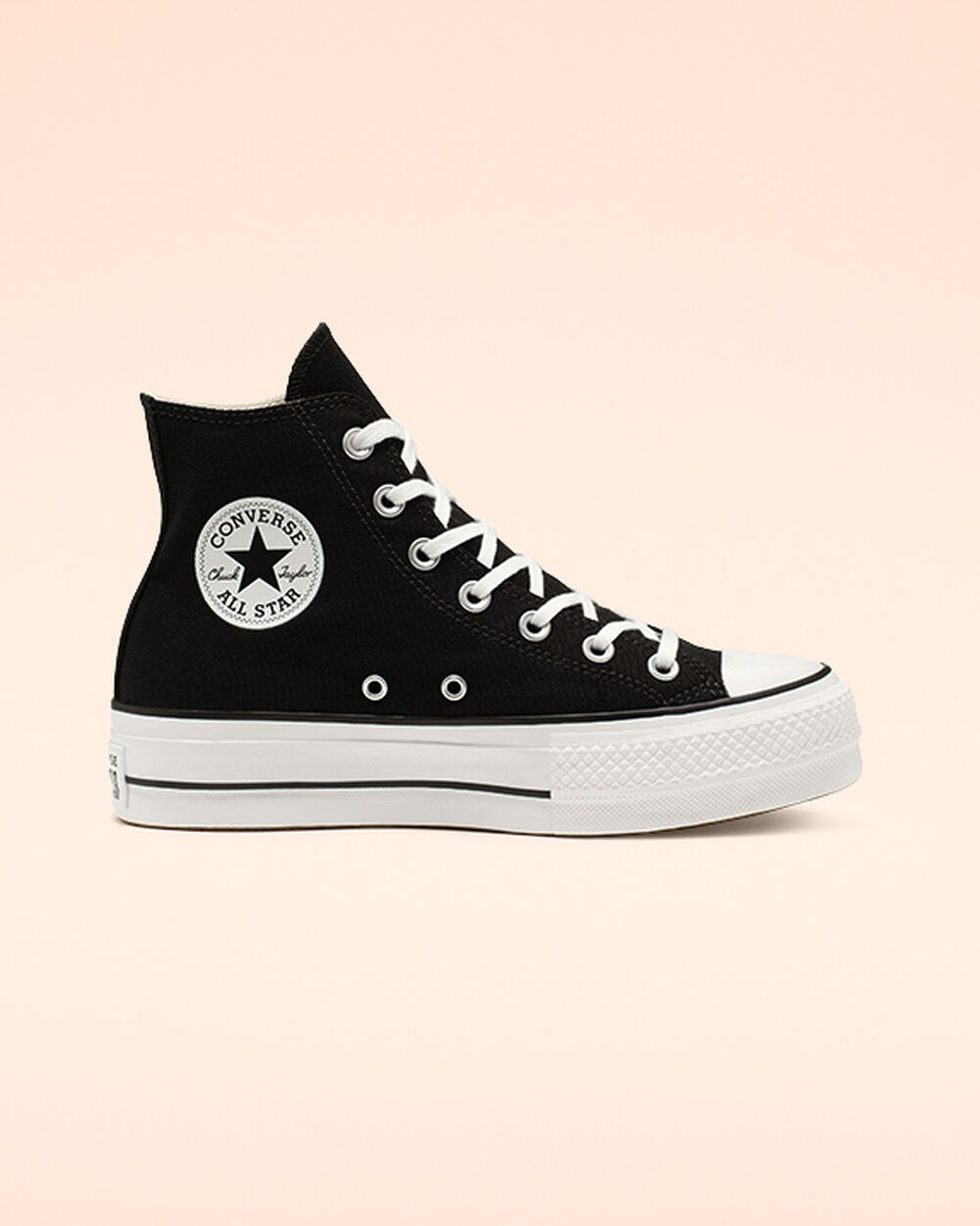 Zapatillas Converse Chuck Taylor All Star Mujer Negras Blancas | Colombia-213499