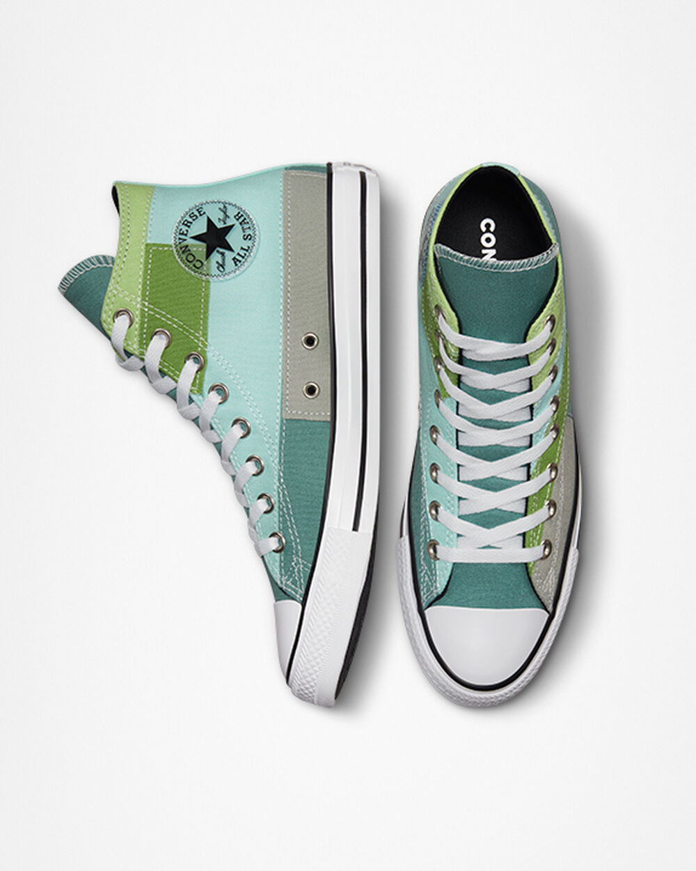 Zapatillas Converse Chuck Taylor All Star Mujer Azules Claro Verde Claro | Colombia-27369