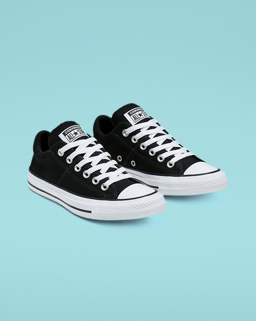 Zapatillas Converse Chuck Taylor All Star Madison Mujer Negras Blancas Negras | Colombia-381909