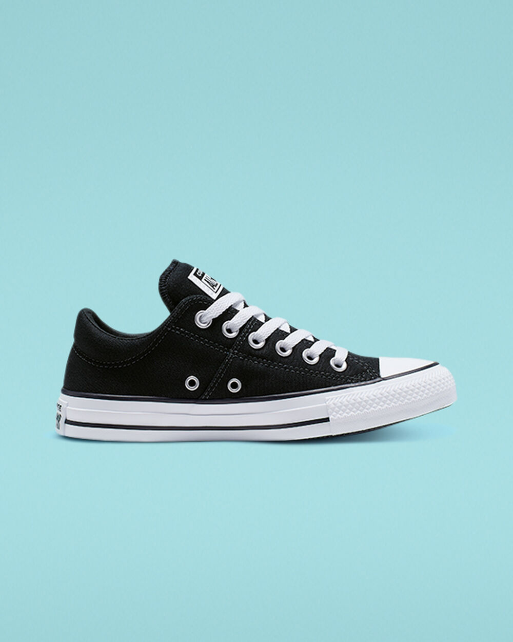 Zapatillas Converse Chuck Taylor All Star Madison Mujer Negras Blancas Negras | Colombia-381909