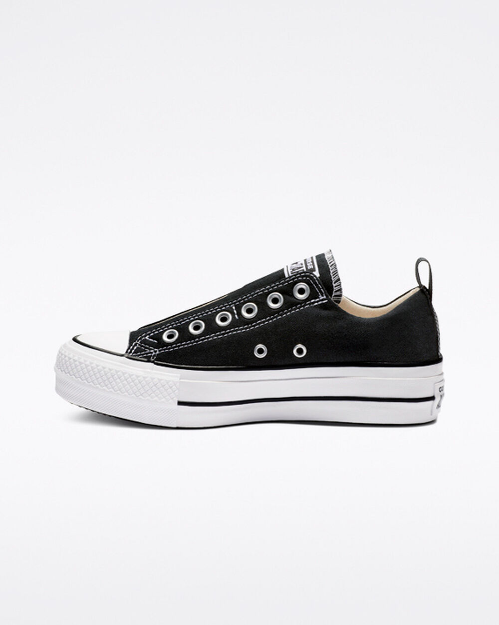 Zapatillas Converse Chuck Taylor All Star Mujer Negras Blancas Negras | Colombia-571029