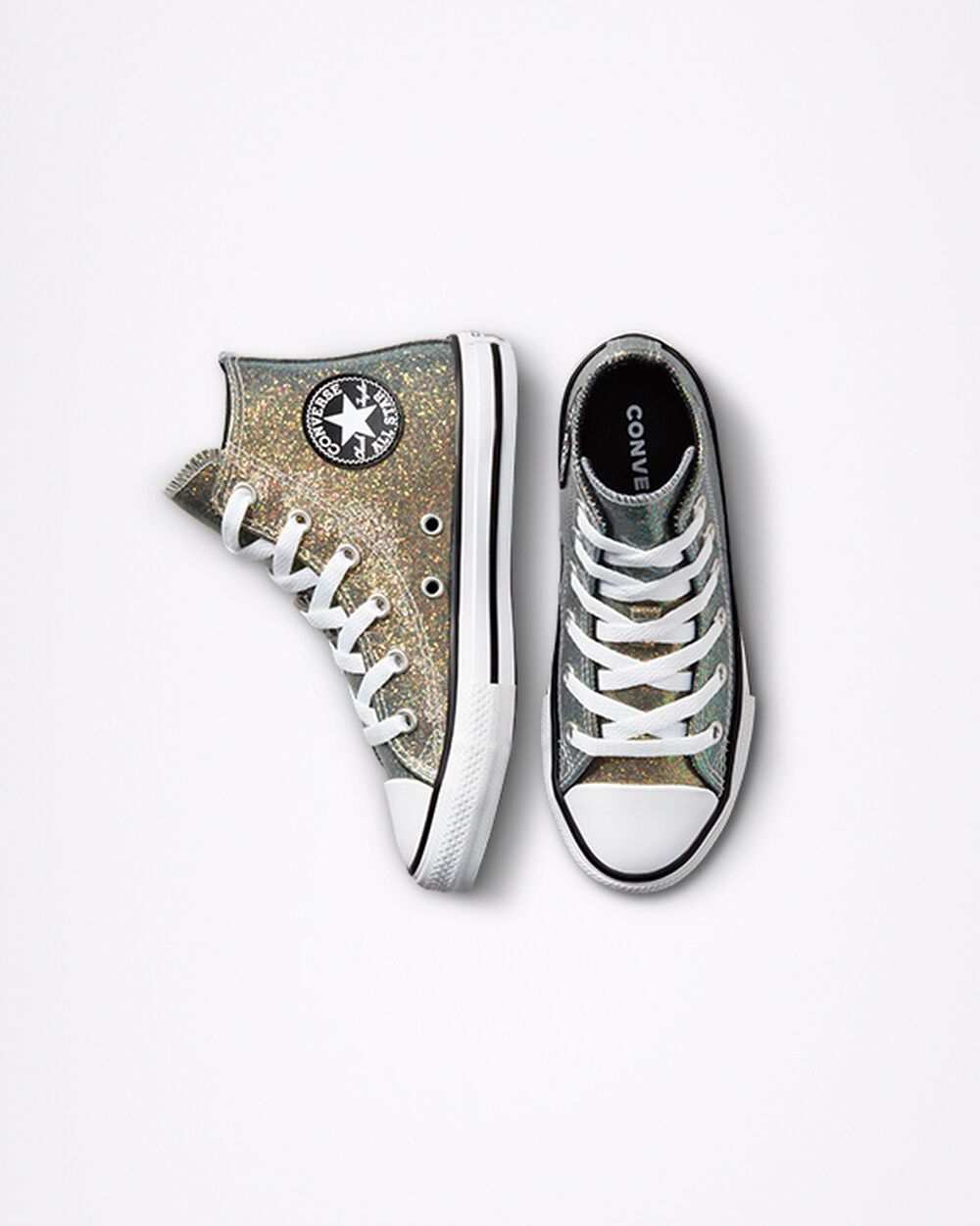 Zapatillas Converse Chuck Taylor All Star Niña Doradas Negras Blancas | Colombia-615239