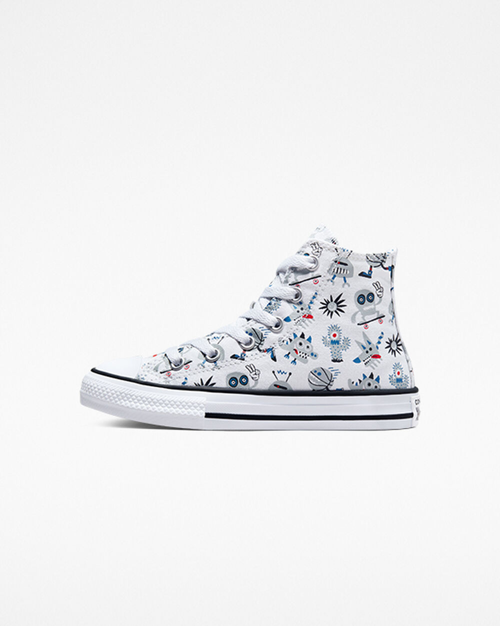 Zapatillas Converse Chuck Taylor All Star Niña Blancas Gris Azules | Colombia-671509