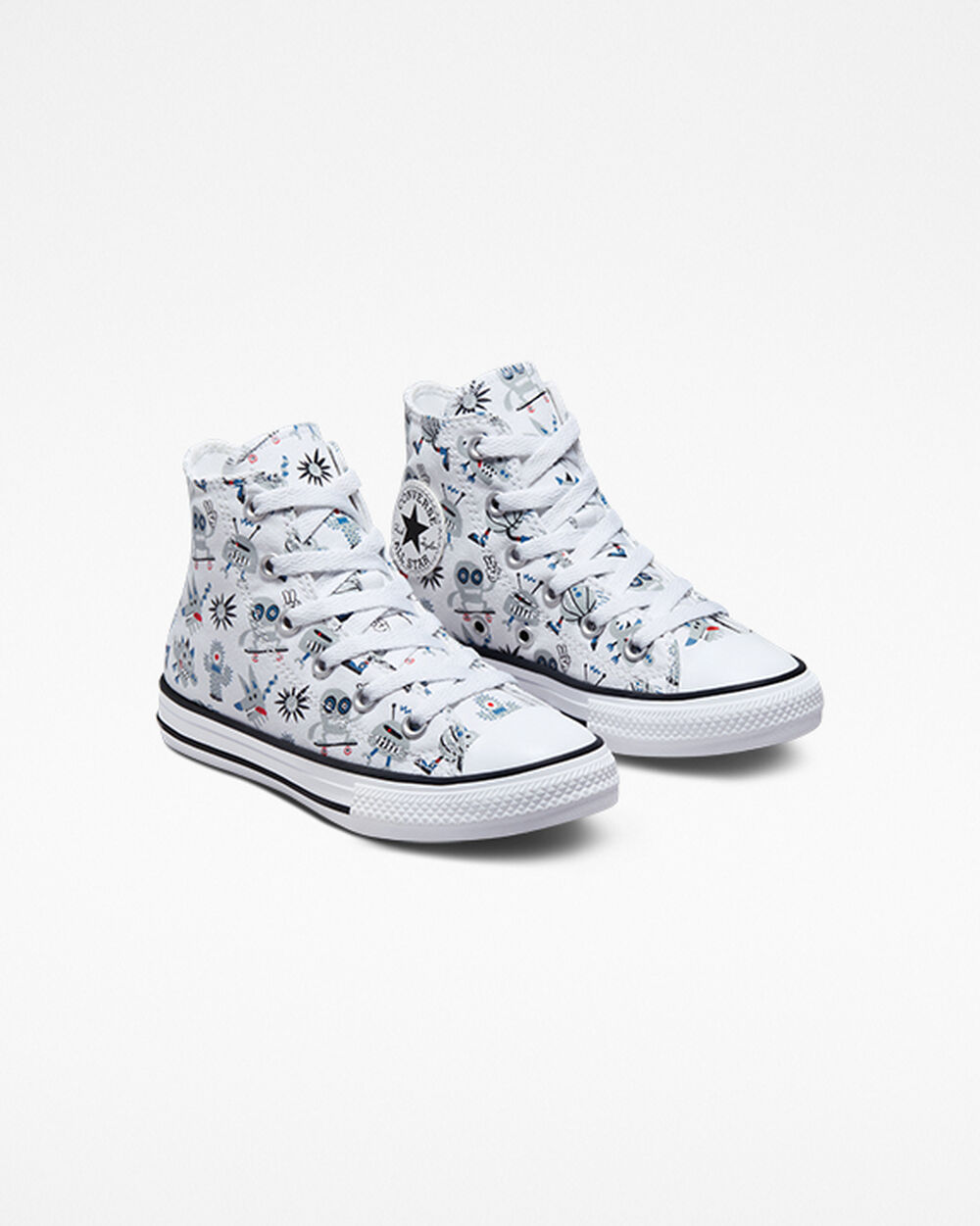 Zapatillas Converse Chuck Taylor All Star Niña Blancas Gris Azules | Colombia-671509