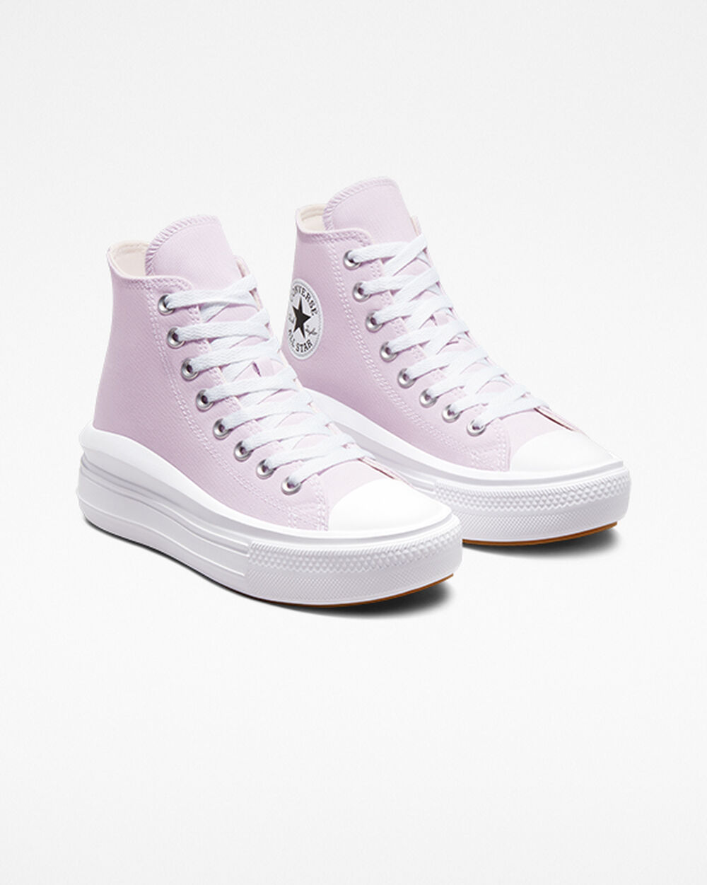 Zapatillas Converse Chuck Taylor All Star Move Mujer Moradas Claro Blancas | Colombia-854609