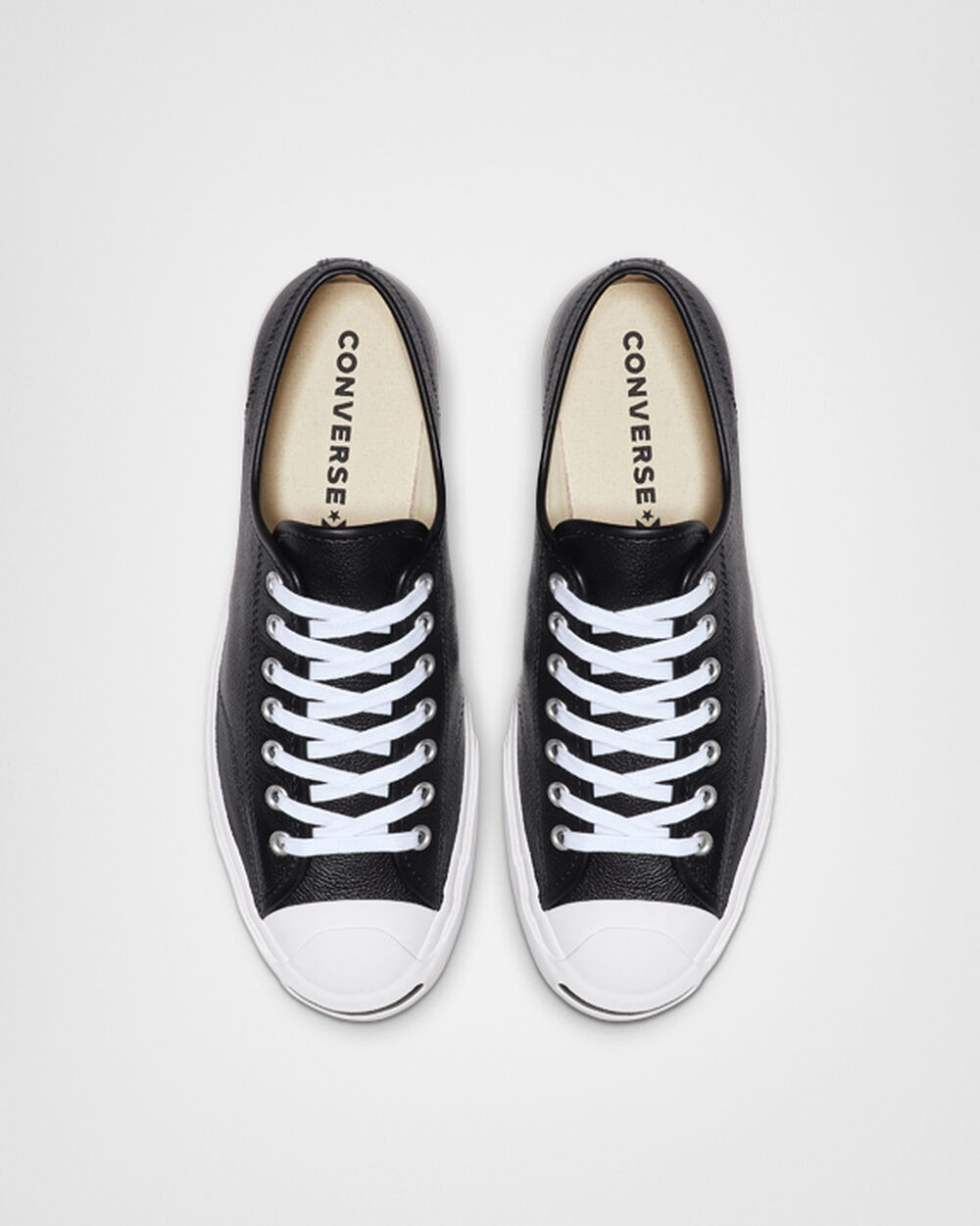 Zapatillas Converse Jack Purcell Mujer Negras Blancas | Colombia-37029