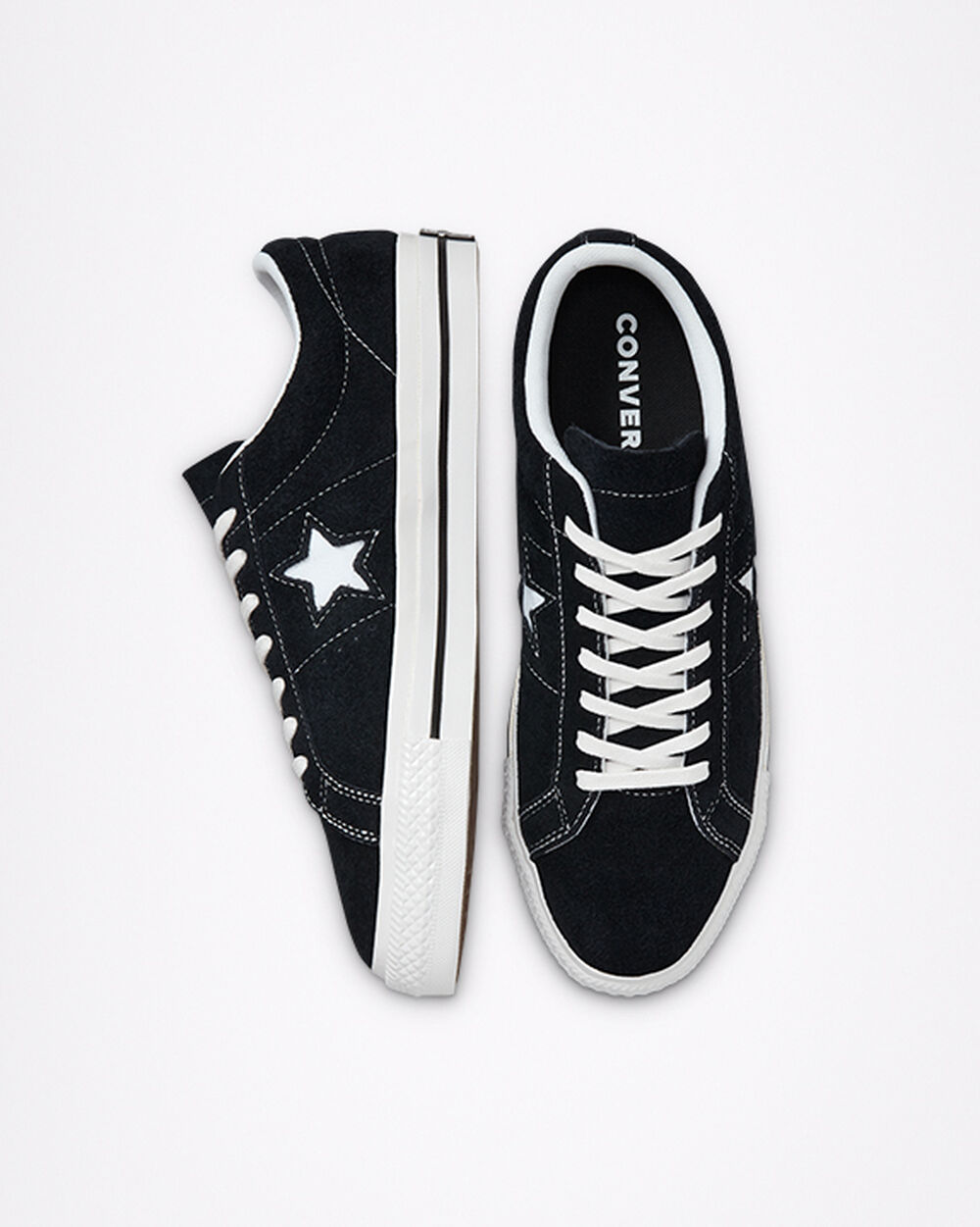 Zapatillas Converse One Star Hombre Negras Blancas | Colombia-138729